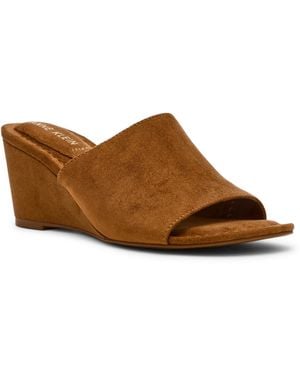 Anne Klein Charisma Peep-toe Wedge Heel Sandals - Black