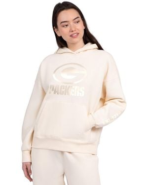 Starter Green Bay Packers Pastels Relaxed Travel Hoodie - Natural