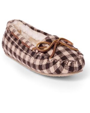 Minnetonka Cally Patterned Slippers - Brown