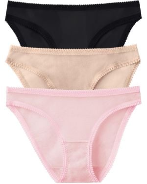 On Gossamer Mesh Hip Bikini Underwear 3 Pack 3202p3 - Black