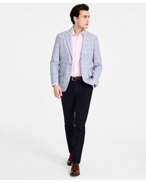 Tommy Hilfiger Modern-fit Plaid Sport Coat - White