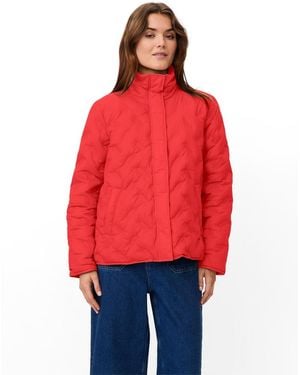Masai Quilted Puffer Coat - Red