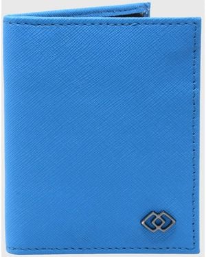 Alpine Swiss Rfid Blocking Slim Front Pocket Wallet Leather Business Card Case - Blue