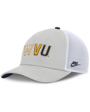 Nike And Gray West Virginia Mountaineers 2026 Basketball Refresh 5-panel Rise Trucker Hat - Metallic