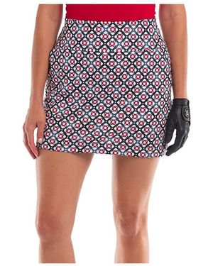 EP NY Argyle Print 16.5 Inch Golf Skort - Purple