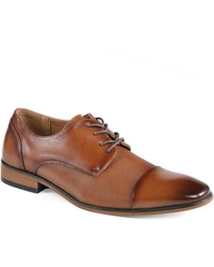 Guess Shelly Cap Toe Lace Up Dress Oxfords - Brown