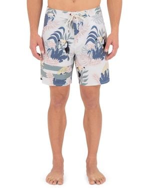 Hurley Phantom Block Party Swim Board Shorts - Blue