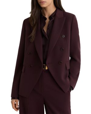 Reiss Petite Gabi Double-breasted Suit Blazer - Purple