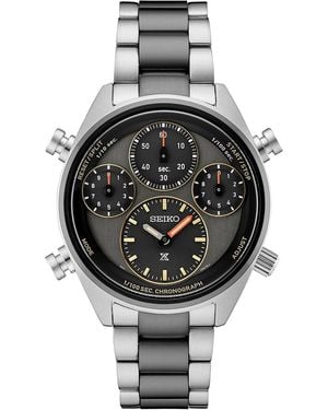 Seiko Chronograph Prospex Speedtimer Two-tone Stainless Steel Bracelet Watch 44mm - Black