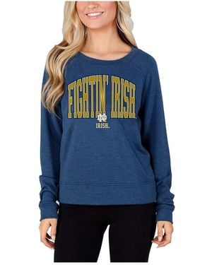 Concepts Sport Notre Dame Fighting Irish Mainstream Terry Long Sleeve Top - Blue