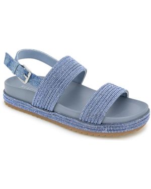 Kenneth Cole Debra Round Toe Sandals - Blue