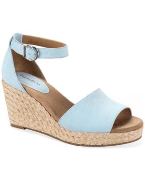 Style & Co. Seleeney Wedge Sandals - Blue