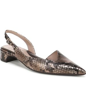 Naturalizer Rhett Pointed Toe Block Heel Slingback Pumps - Brown