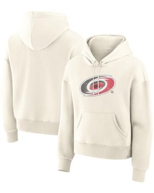 Fanatics Carolina Hurricanes Distressed Logo Hoodie - White