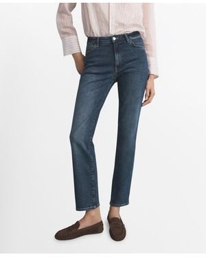 Mango Mid-rise Slim-fit Jeans - Blue