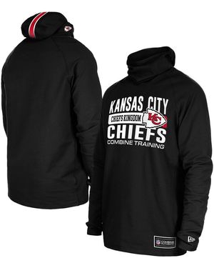 KTZ New England Patriots Functional Fandom Balaclava Helmet Stripe Tri-blend Hoodie - Black