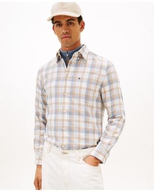 Tommy Hilfiger Blend Check Shirt - White