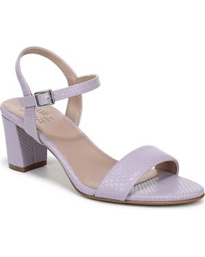 Naturalizer Bristol Block Heel Dress Sandals - Metallic