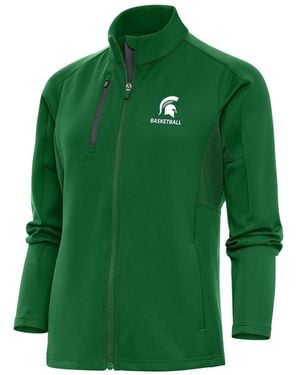 Antigua Michigan State Spartans Basketball Generation Full-zip Jacket - Green