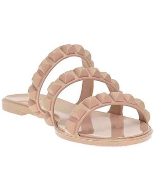 Carmen Sol Maria 3 Strap Flat Sandal - Pink