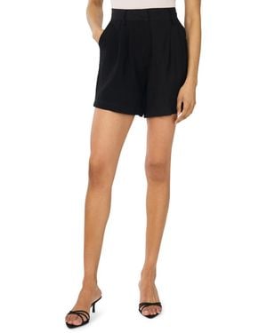 Vince Camuto Pleated Elastic Waist Shorts - Black