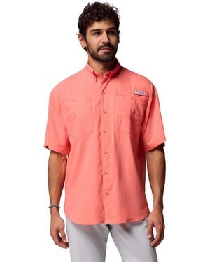 Columbia Pfg Tamiami Ii Short Sleeve Shirt - Red