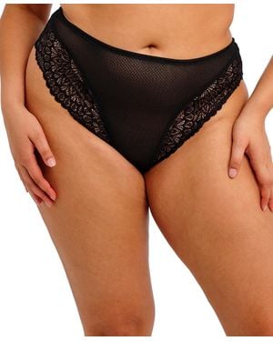 Elomi Plus Size Tiernie Lace Full-coverage Panty - Black