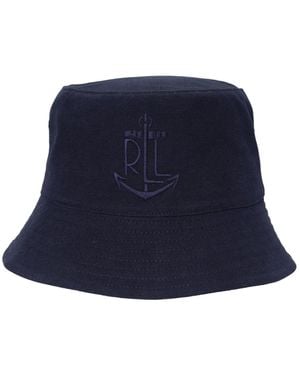 Ralph Lauren Anchor Embroidery Bucket Hat - Blue