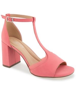 Kenneth Cole Lady T-strap Dress Sandals - Pink