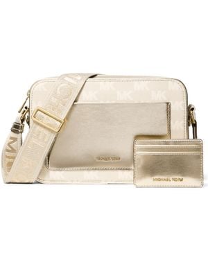 Michael Kors Michael Maeve Small East West Pocket Handbag - Natural