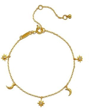 Satya Jewelry Enchanted Journey Celestial Charm Bracelet - Metallic
