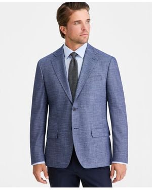 Calvin Klein Solid Slim-fit Soft Blazer - Blue