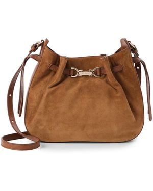 Brahmin Marge Grassland Small Leather Crossbody Handbag - Brown