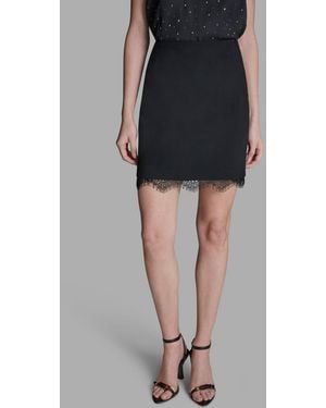 BCBGMAXAZRIA Lace Pencil Skirt - Black