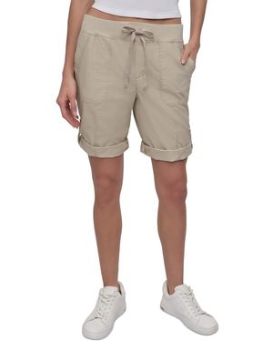 DKNY Sport Smocked-waist Convertible Shorts - Natural