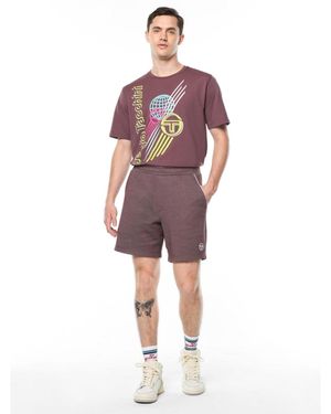 Sergio Tacchini Premium-knit Regular-fit Pull-on Agiato Shorts - Red