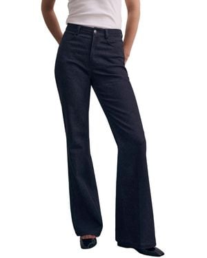 The Fold Lexington High-waisted Flared Jeans - Blue