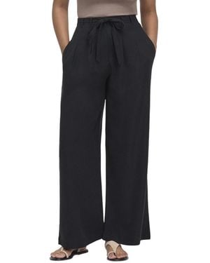 Finery London Venus High-waisted Wide-leg Pants - Black