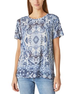 Lucky Brand Printed Crewneck T-shirt - Blue