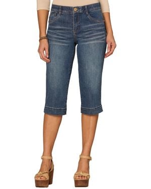 Democracy Mid-rise Capri Jeans - Blue