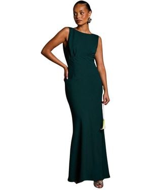 Coast Cowl Back Maxi Dress - Green