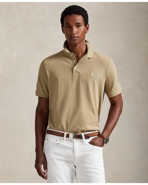 Polo Ralph Lauren Classic-fit Stretch Mesh Polo Shirt - Natural
