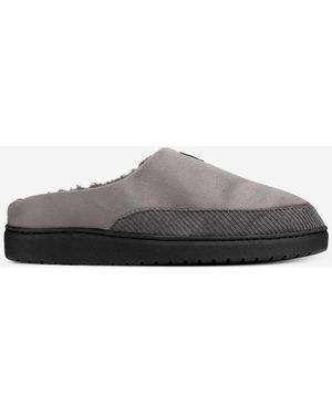 Weatherproof Faux-suede Clogs - Gray