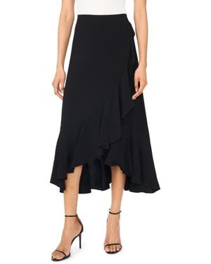 Vince Camuto Pull-on Wrap Skirt - Black