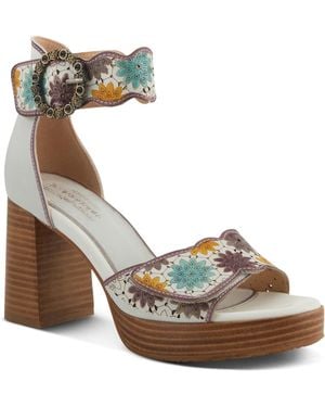 L'ARTISTE Bangles Platform Sandal - Metallic