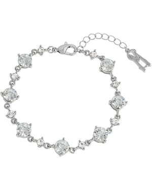 Steve Madden Faux Stone Strand Bracelet - White