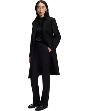 BOSS Boss By Classin1 Peaked-lapel Single-breasted Formal Coat - Black