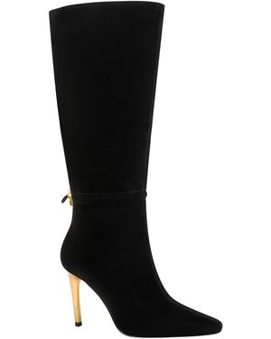 Donna Karan Sariah Stiletto Heeled Boots - Black