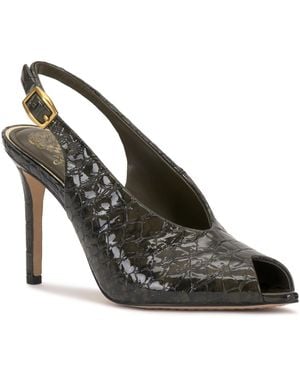 Vince Camuto Helenza Peep-toe Slingback Pumps - Black