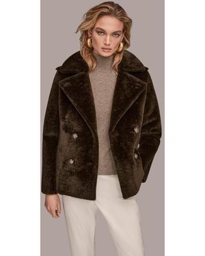 Donna Karan Double-breasted Coat - Brown